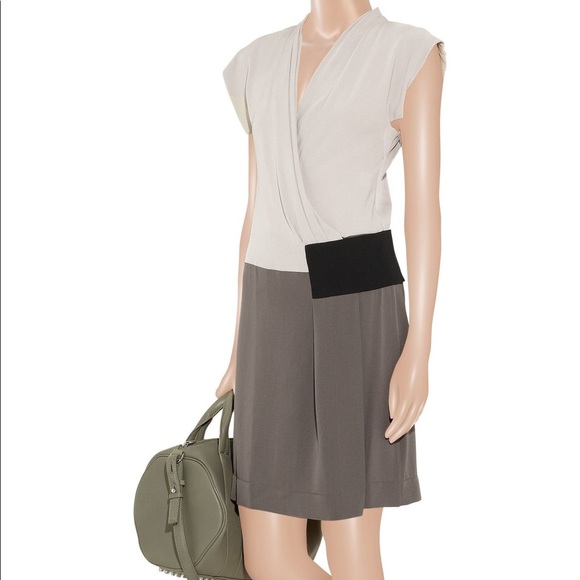 DVF Folie silk crepe wrap dress - Picture 1 of 7